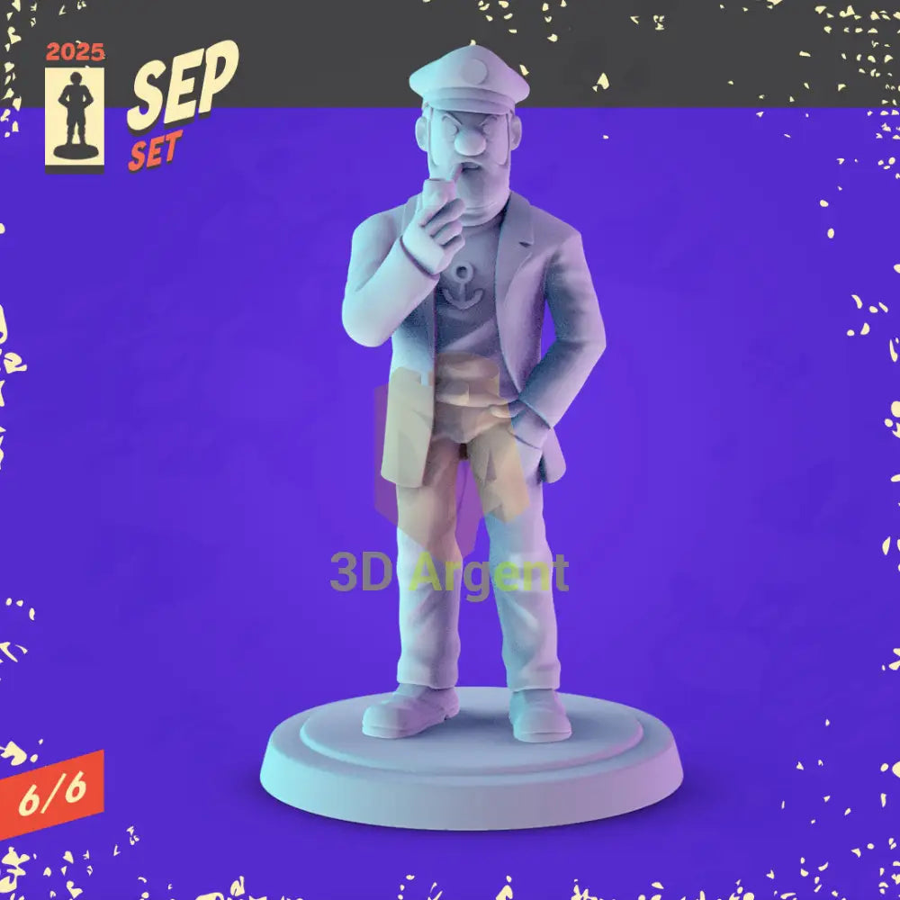 Tintin & Asterix Miniatures Set – 3D Printed 32mm Resin Figures RPG D&D Display 2 Captain Haddock Toys & Games:Wargames