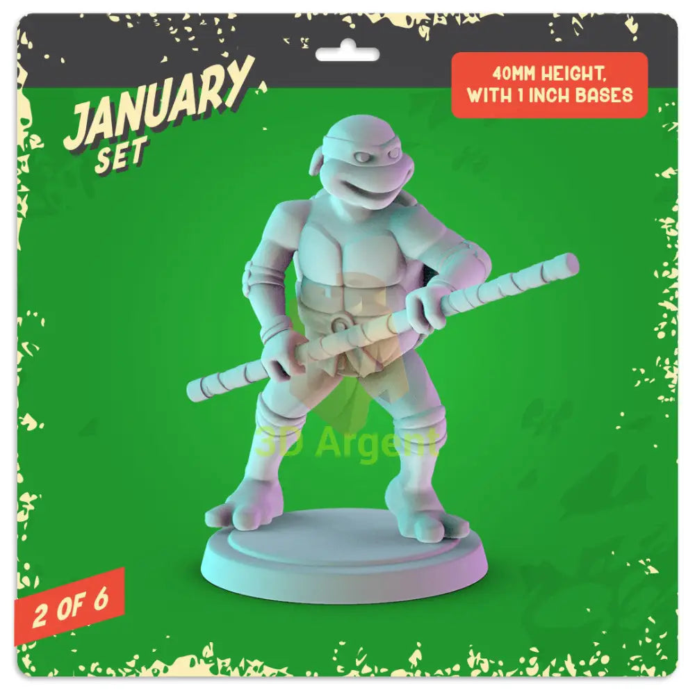 TMNT Heroes Figures compatible D&D DragonLance Miniatures Pop Minis - 1 Donatello - Toys & Games:Wargames &