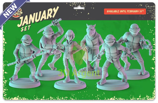 TMNT Heroes Figures compatible D&D DragonLance Miniatures Pop Minis - All Figures - Toys & Games:Wargames &