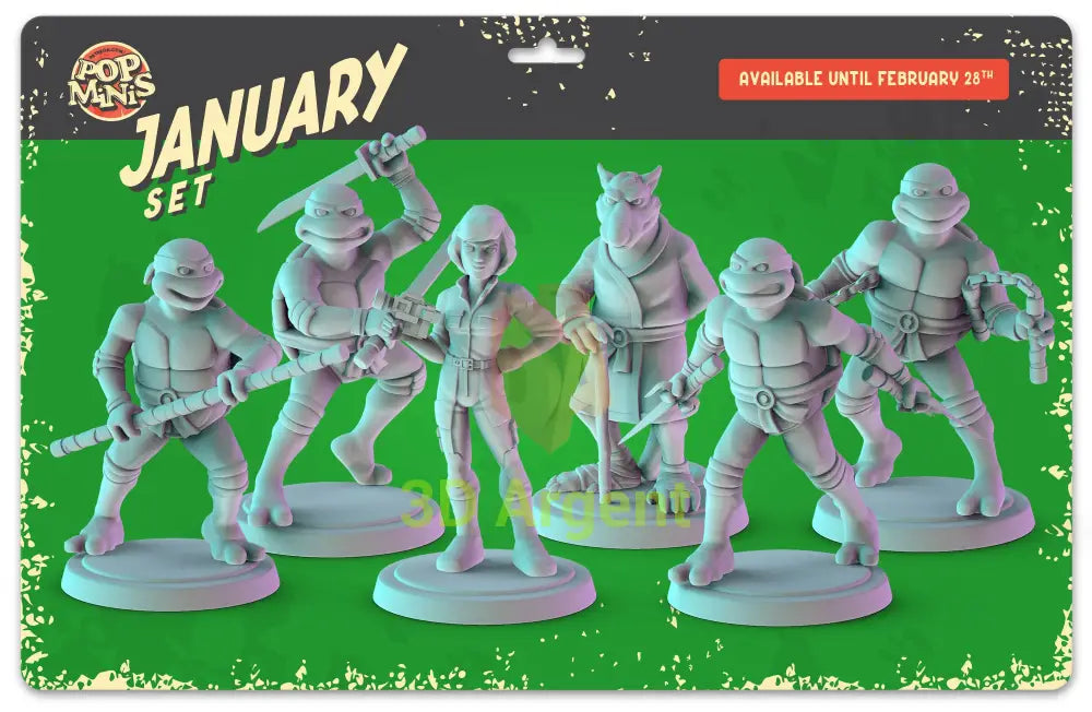 TMNT Heroes Figures compatible D&D DragonLance Miniatures Pop Minis - All Figures - Toys & Games:Wargames &