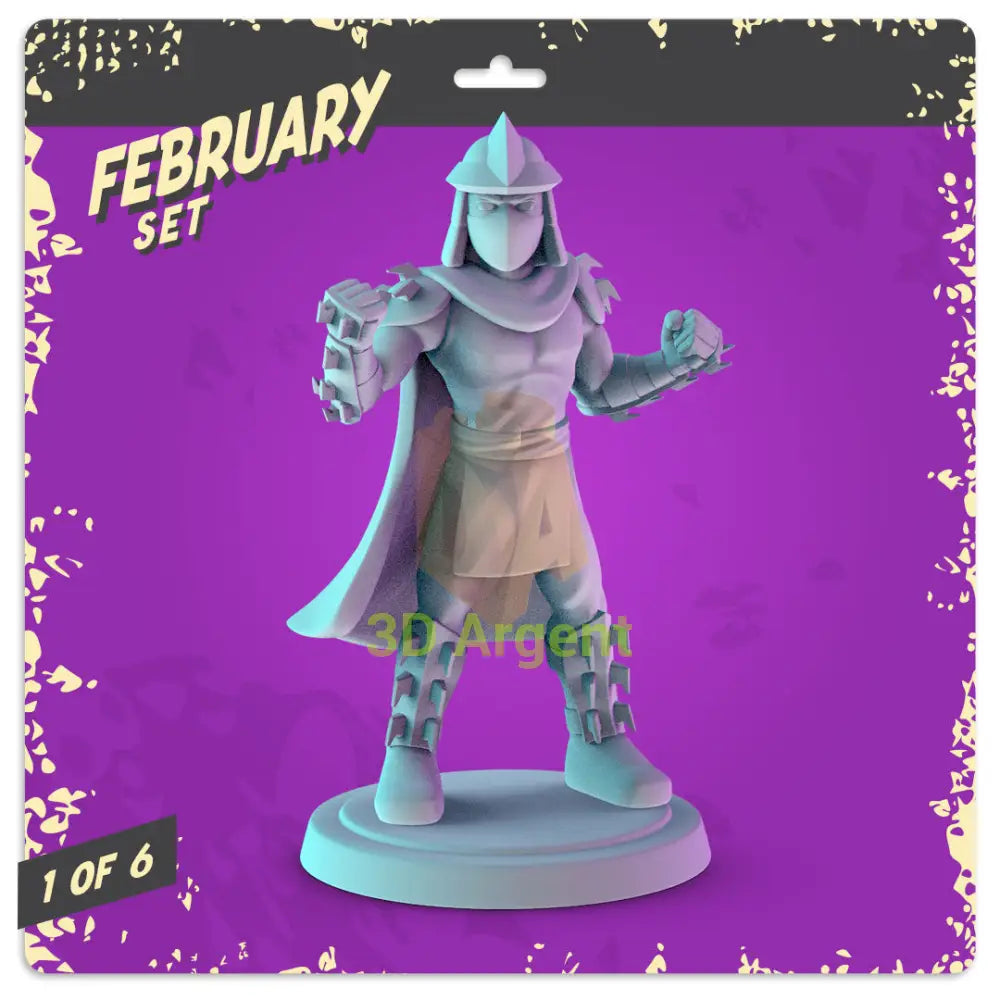 TMNT Villains Figures compatible D&D DragonLance Miniatures Pop Minis - 3 Shredder - Toys & Games:Wargames &