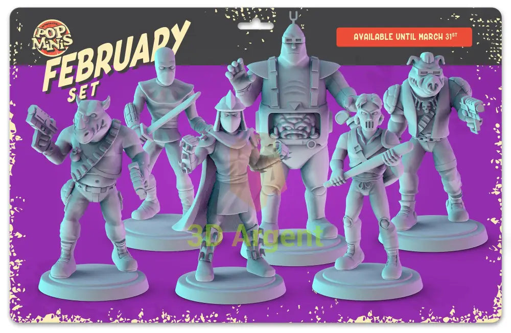 TMNT Villains Figures compatible D&D DragonLance Miniatures Pop Minis - All Figures - Toys & Games:Wargames &
