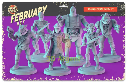 TMNT Villains Figures compatible D&D DragonLance Miniatures Pop Minis - All Figures - Toys & Games:Wargames &