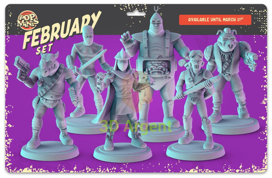 TMNT Villains Figures compatible D&D DragonLance Miniatures Pop Minis - All Figures - Toys & Games:Wargames &
