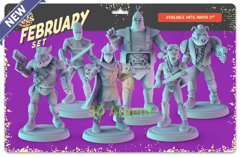 TMNT Villains Figures compatible D&D DragonLance Miniatures Pop Minis - All Figures - Toys & Games:Wargames &