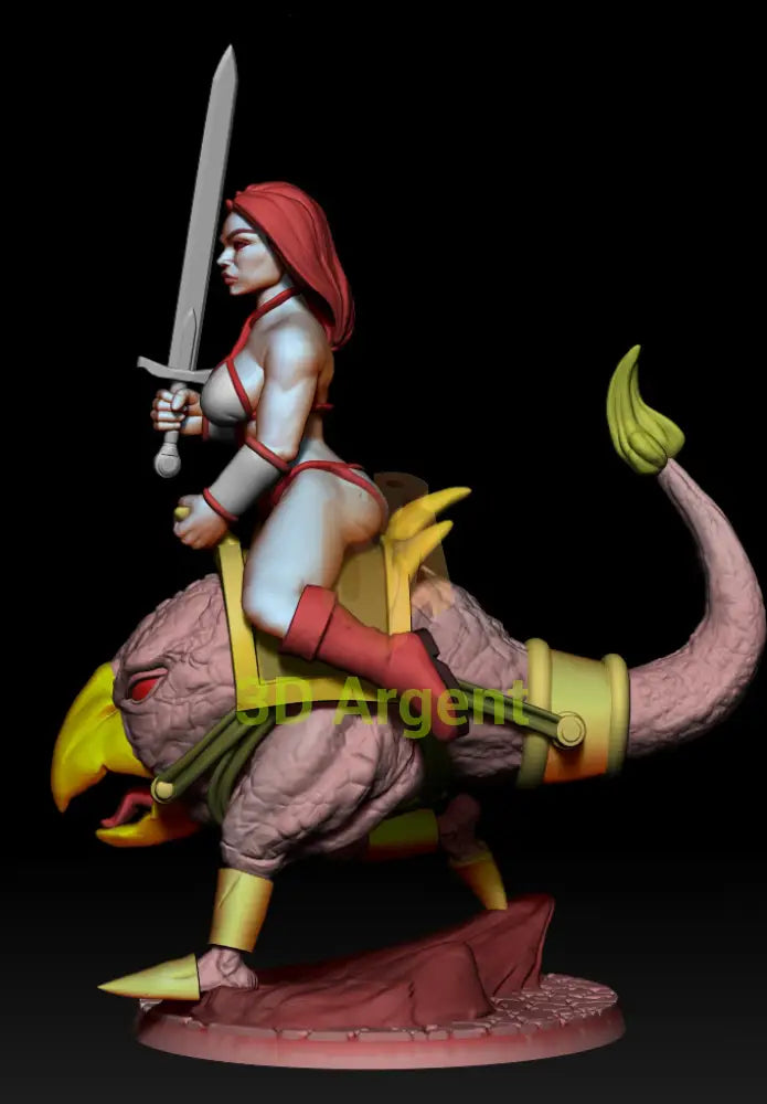 Tyris Flare Tribute – Golden Axe Style – 3D Printed Resin Miniature - Toys & Games:Wargames &