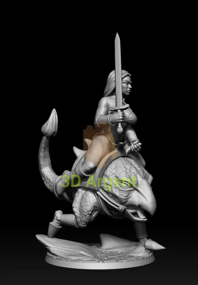 Tyris Flare Tribute – Golden Axe Style – 3D Printed Resin Miniature - Toys & Games:Wargames &