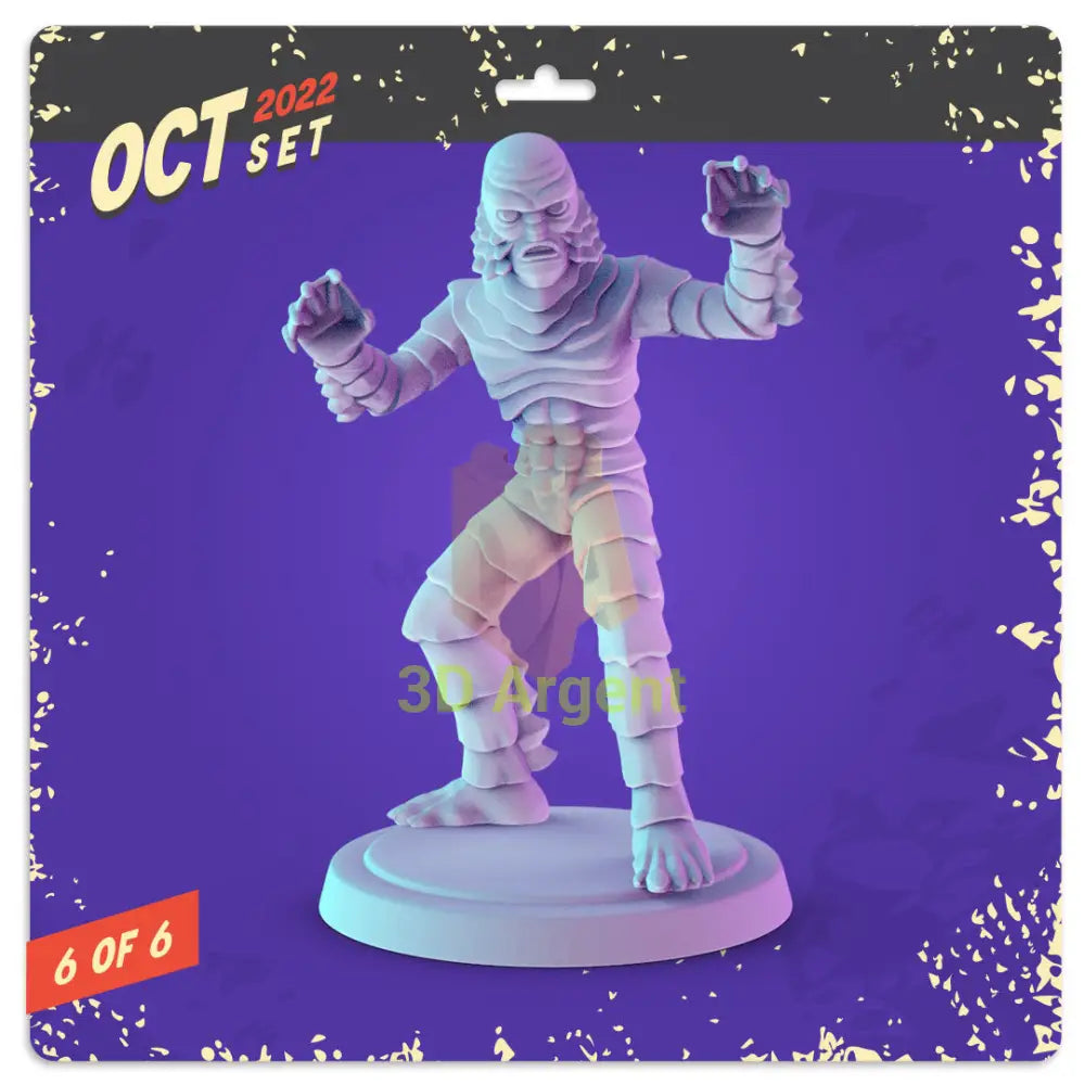 Universal Monsters Figures compatible D&D DragonLance Miniatures Pop Minis - 7 Creature from the Black Lagoon - Toys &