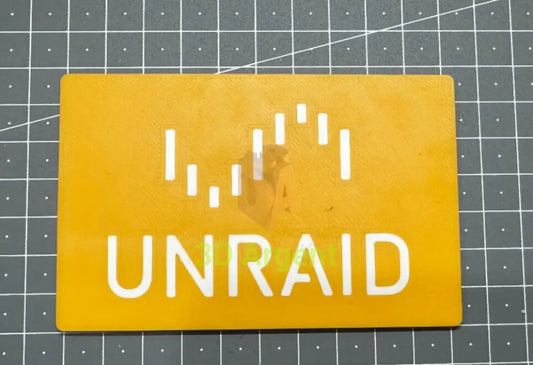 Unraid Logo - 3D Printed Sign Stand Computers/Tablets & Networking:Other Computers & Networking
