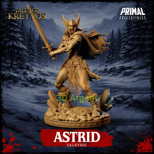 Valkyrie - Astrid - Fantasy compatible D&D DragonLance Miniatures Primal