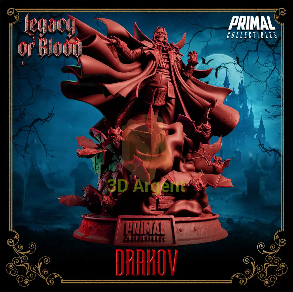 Vampire Lord - Big Drakov Dracula Fantasy compatible D&D DragonLance Miniatures Primal (Copy) Toys & Games:Wargames &