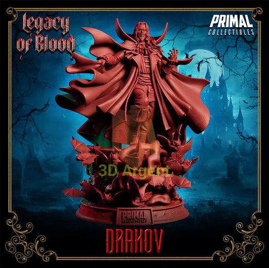 Vampire Lord - Big Drakov Dracula Fantasy compatible D&D DragonLance Miniatures Primal (Copy) Toys & Games:Wargames &