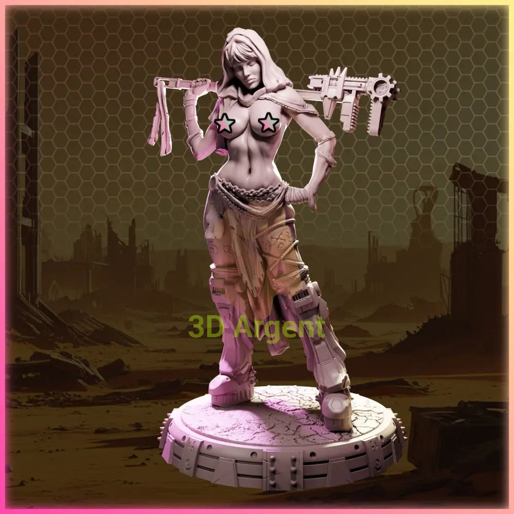 Vespera Kabix – Ladies of Nuke City – Gilmorestudio 3D Printed Resin Miniature 32mm NSFW