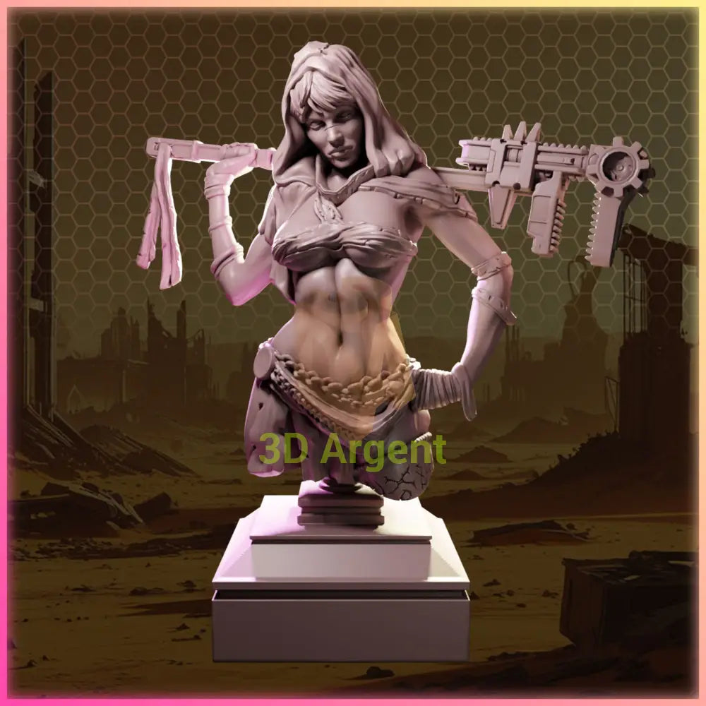 Vespera Kabix – Ladies of Nuke City – Gilmorestudio 3D Printed Resin Miniature Bust SFW