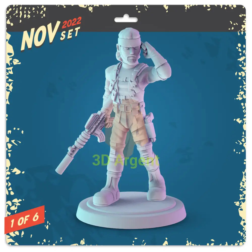 Video Game Icons Figures compatible D&D DragonLance Miniatures Pop Minis - 1 Solid Snake - Toys & Games:Wargames &