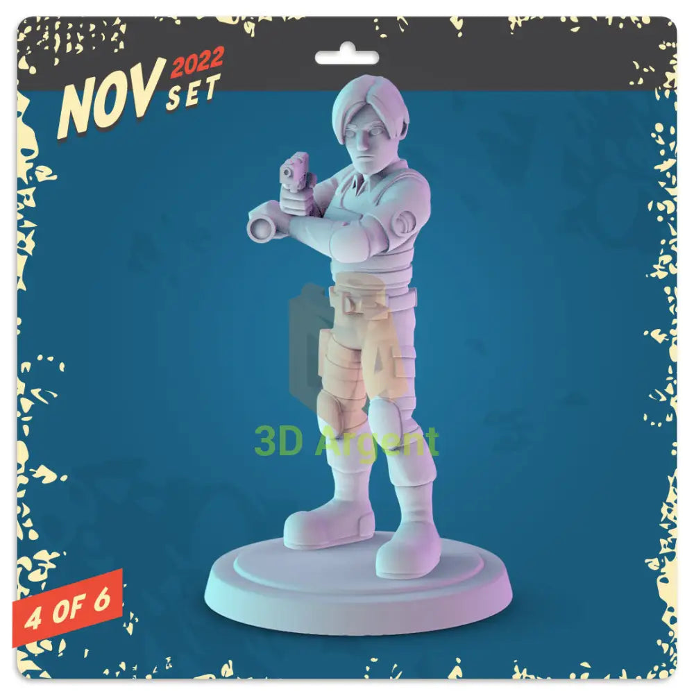 Video Game Icons Figures compatible D&D DragonLance Miniatures Pop Minis - 2 Leon Kennedy - Toys & Games:Wargames &