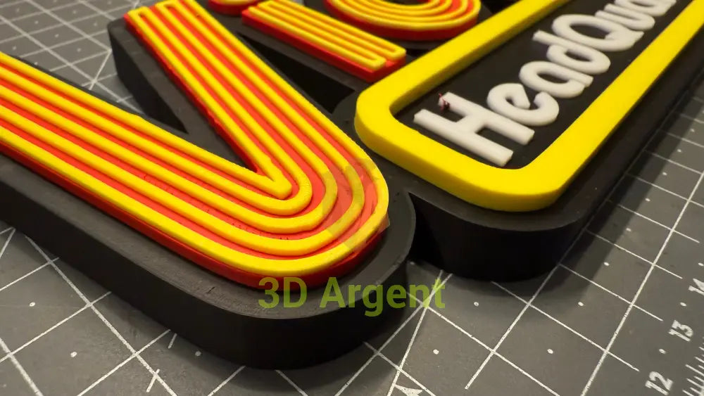 Video Headquarters Logo - 3D Printed Sign Stand Collectables:Science Fiction Collectables:Other Science Fiction Items