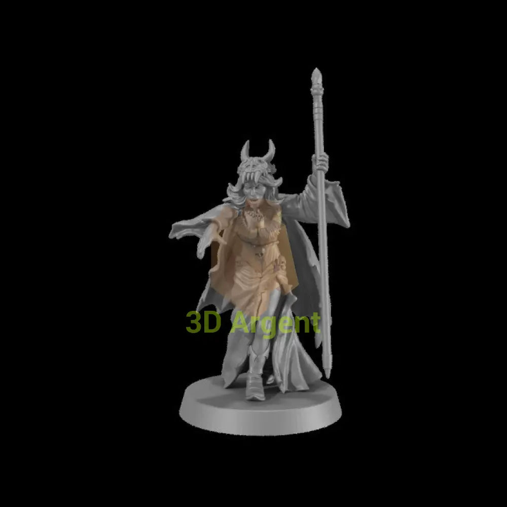 Female Evil Wizard – Monstrous Encounters 32mm resin miniature