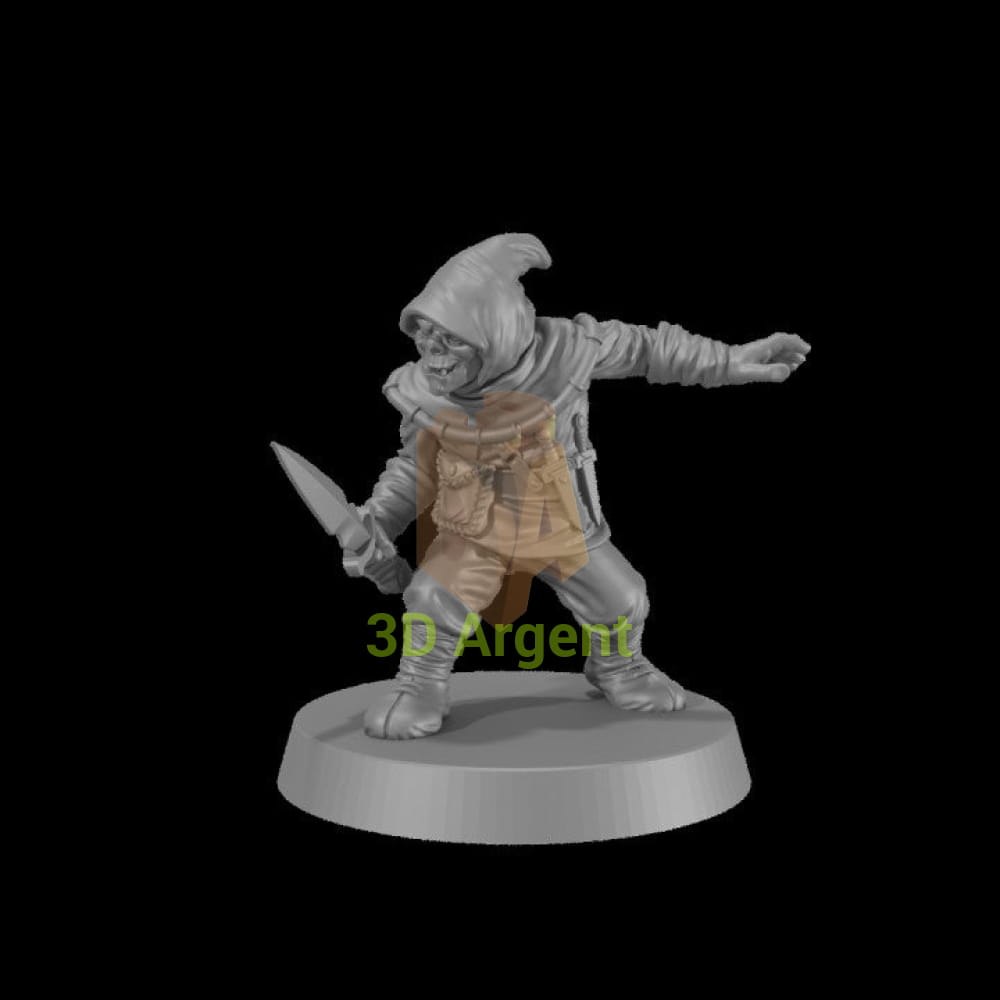 Half-Orc Assassin – Monstrous Encounters 32mm resin miniature
