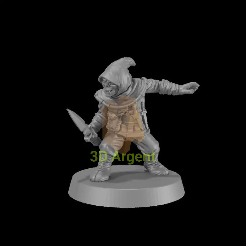 Half-Orc Assassin – Monstrous Encounters 32mm resin miniature