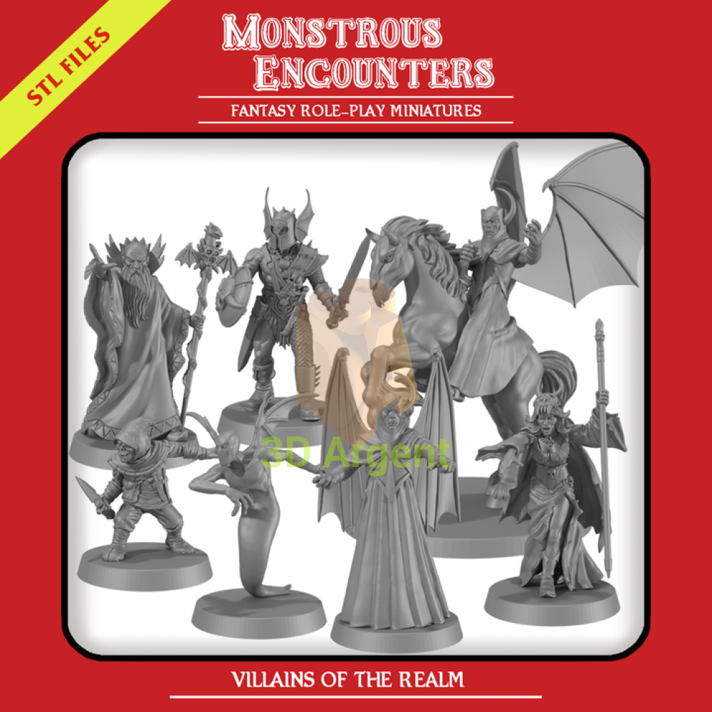 Villains of the Realm Set 1 – full group shot