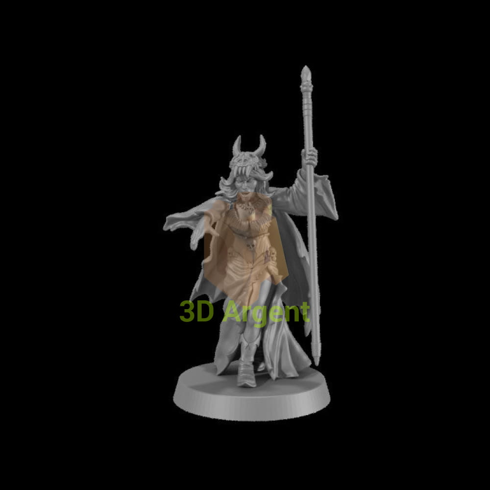 Female Evil Wizard – Monstrous Encounters 32mm resin miniature