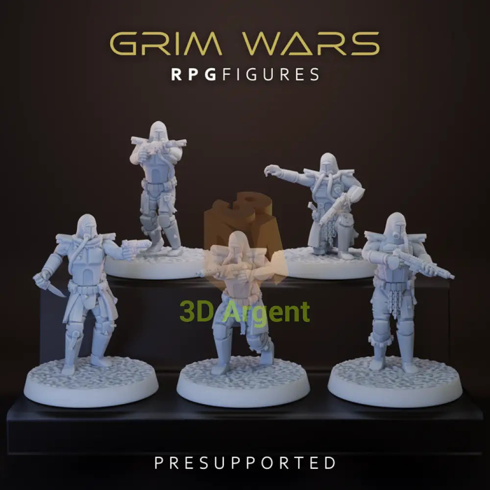 Vowed Sentinels 5x - Star Wars Legion Scale 3D Printed Resin Miniatures