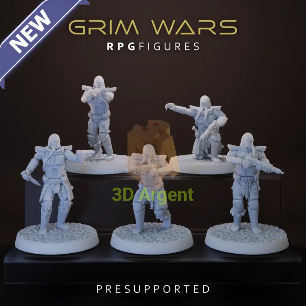 Vowed Sentinels 5x - Star Wars Legion Scale 3D Printed Resin Miniatures