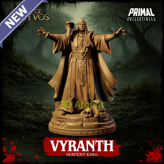 Vyranth the Serpent King - Tales of Kreyvos - D&D Miniature - Toys & Games:Wargames &