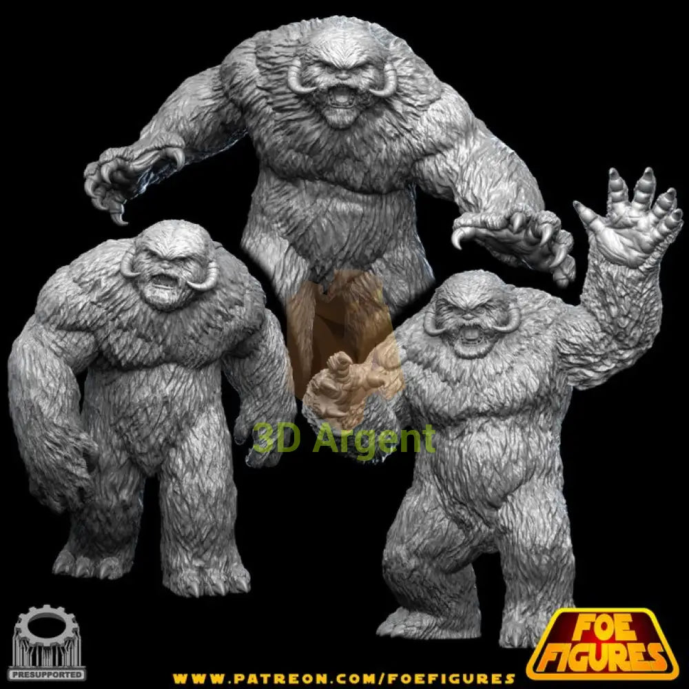 Wampa 3 versions - all poses group shot