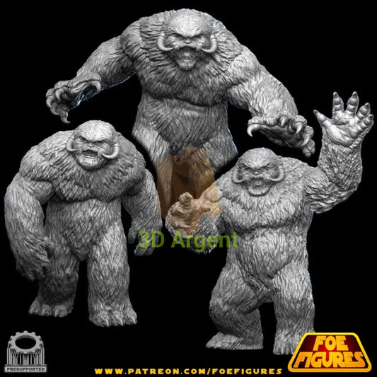 Wampa 3 versions - all poses group shot