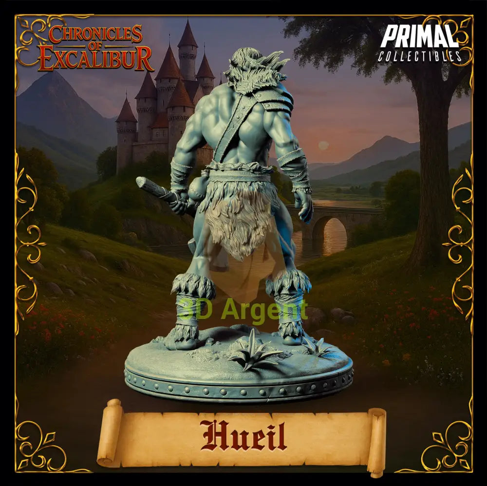 Warrior - Hueil - Fantasy compatible D&D DragonLance Miniatures Primal