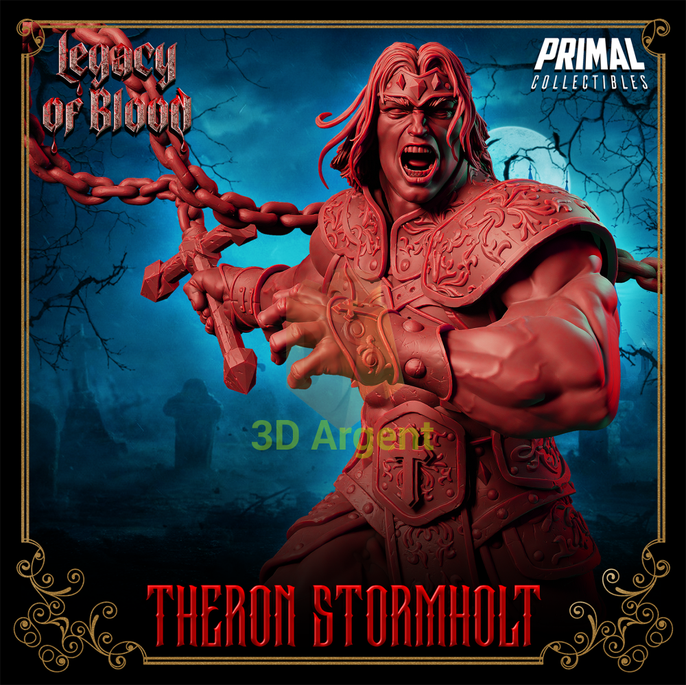 Warrior - Theron Stormholt Fantasy compatible D&D DragonLance Miniatures Primal Toys & Games:Wargames &