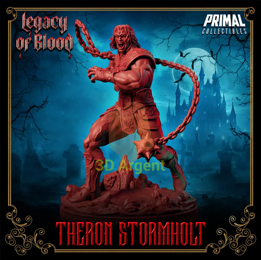 Warrior - Theron Stormholt Fantasy compatible D&D DragonLance Miniatures Primal Toys & Games:Wargames &