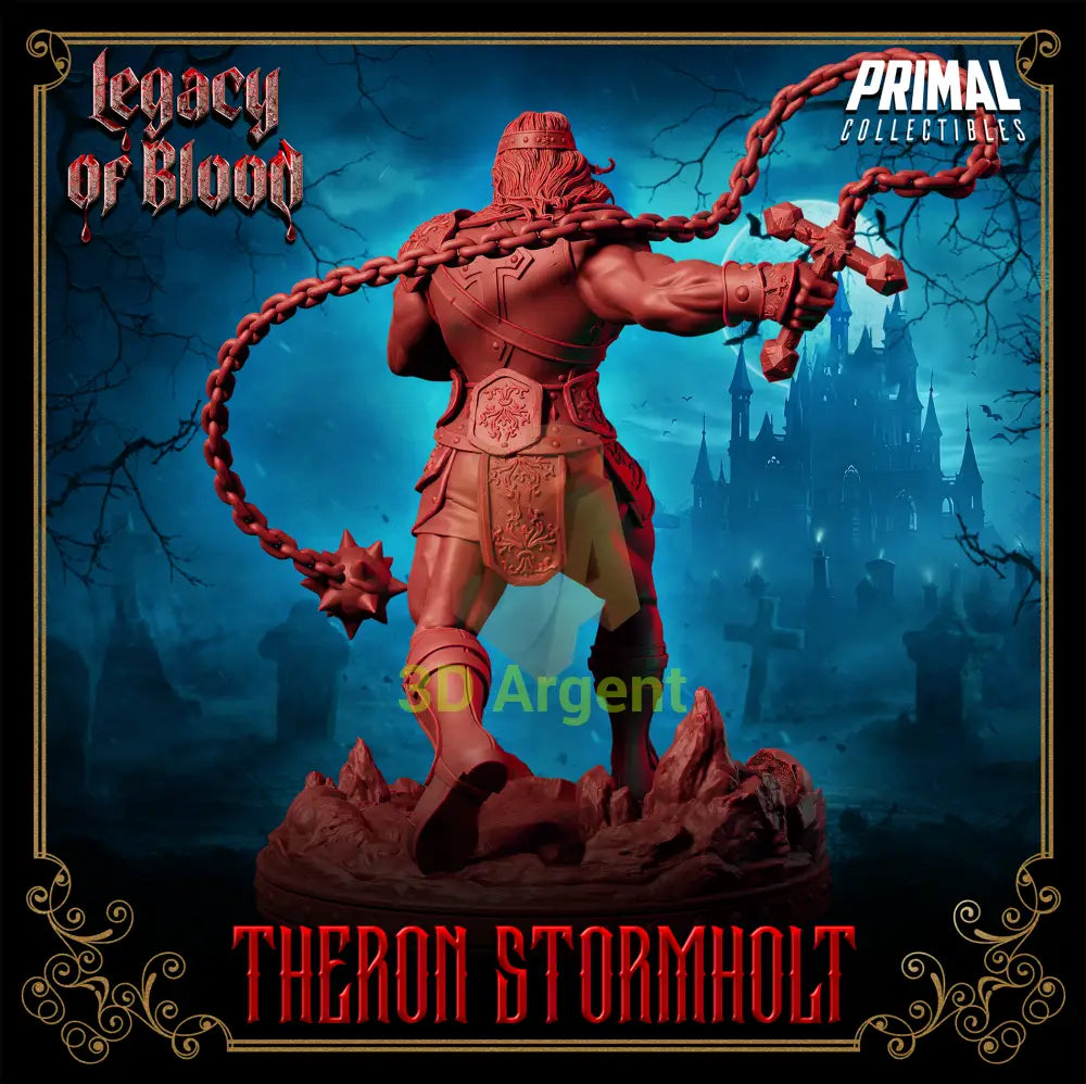 Warrior - Theron Stormholt Fantasy compatible D&D DragonLance Miniatures Primal Toys & Games:Wargames &