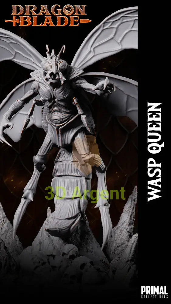 Wasp Queen – Dragonblade – Primal Collectibles Resin Miniature - Toys & Games:Wargames &
