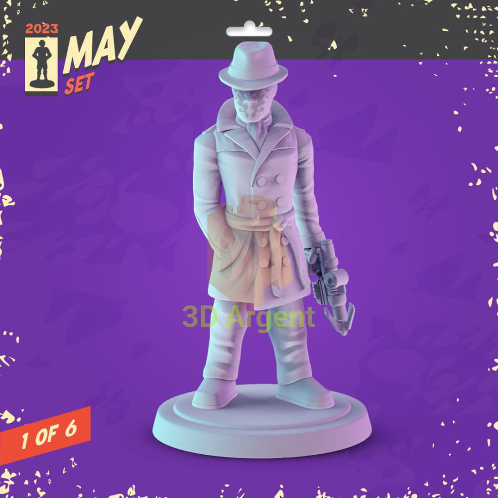 Watchmen Figures compatible D&D DragonLance Miniatures Pop Minis - 5 Rorschach - Toys & Games:Wargames &