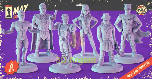 Watchmen Figures compatible D&D DragonLance Miniatures Pop Minis - All Figures - Toys & Games:Wargames &