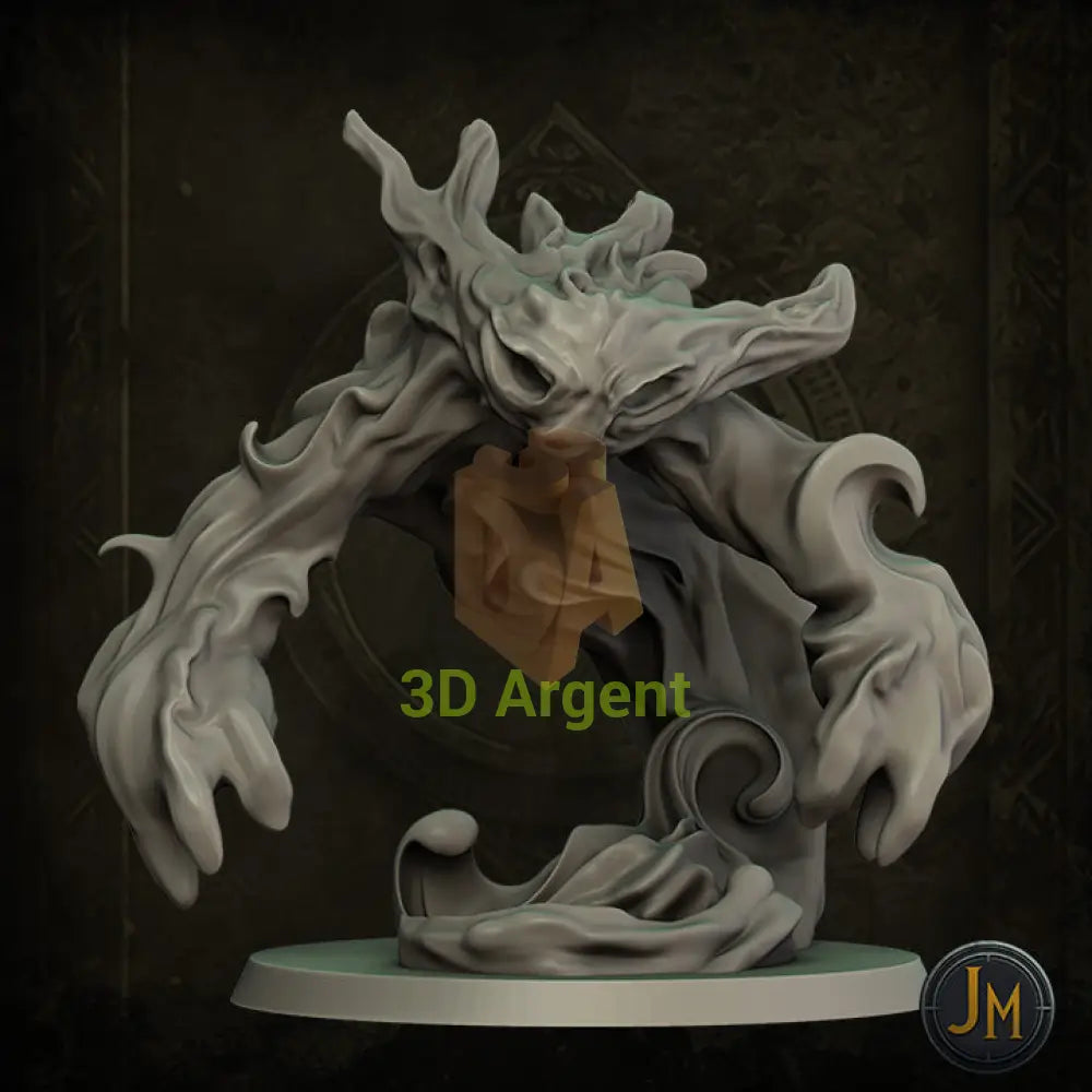 Water Elemental - Dungeons and Dragons (D&D) DragonLance Frostgrave Fantasy 3D Printed Resin Miniatures Toys &