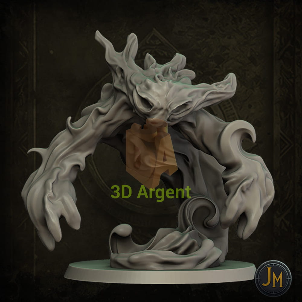Water Elemental - Dungeons and Dragons (D&D) DragonLance Frostgrave Fantasy 3D Printed Resin Miniatures Toys &