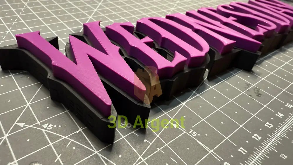 Wednesday Adams - 3D Printed Sign Stand Collectables:Science Fiction Collectables:Other Science Fiction Items
