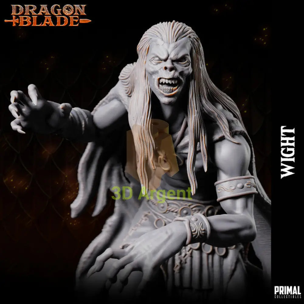 Wight B – Dragonblade – Primal Collectibles Resin Miniature - Toys & Games:Wargames &