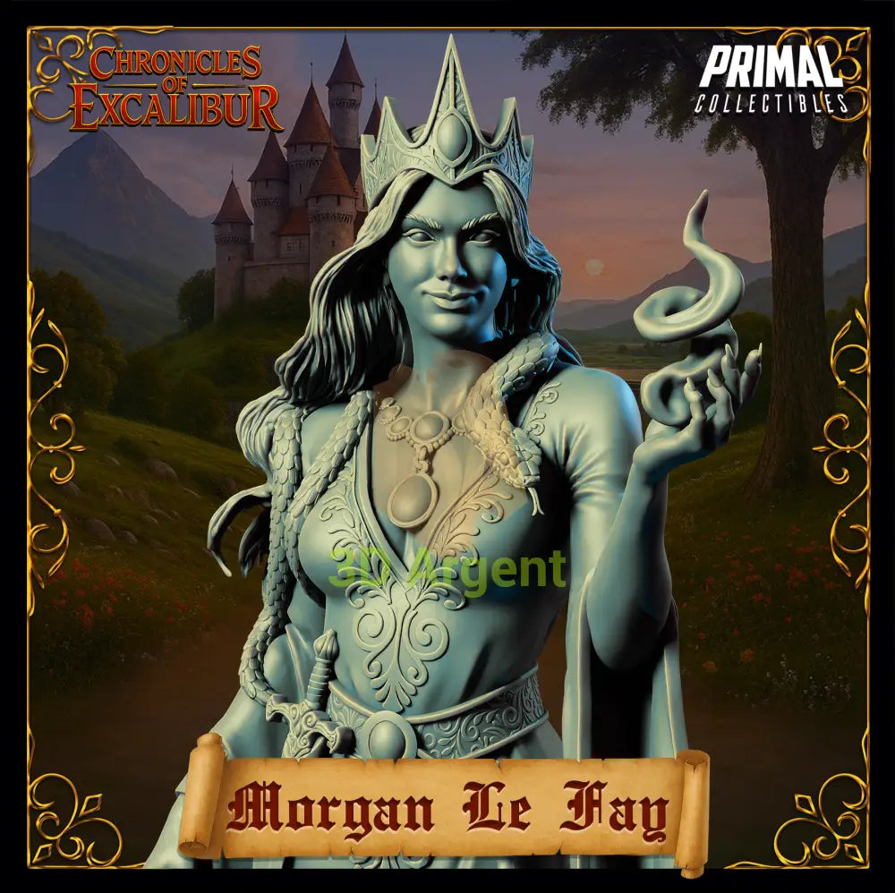 Witch - Morgan le Fay - Fantasy compatible D&D DragonLance Miniatures Primal