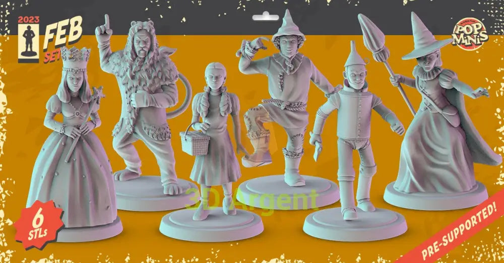 Wizard of Oz Figures compatible D&D DragonLance Miniatures Pop Minis - All Figures - Toys & Games:Wargames &