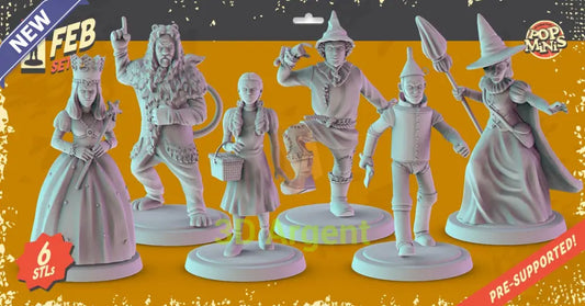 Wizard of Oz Figures compatible D&D DragonLance Miniatures Pop Minis - All Figures - Toys & Games:Wargames &
