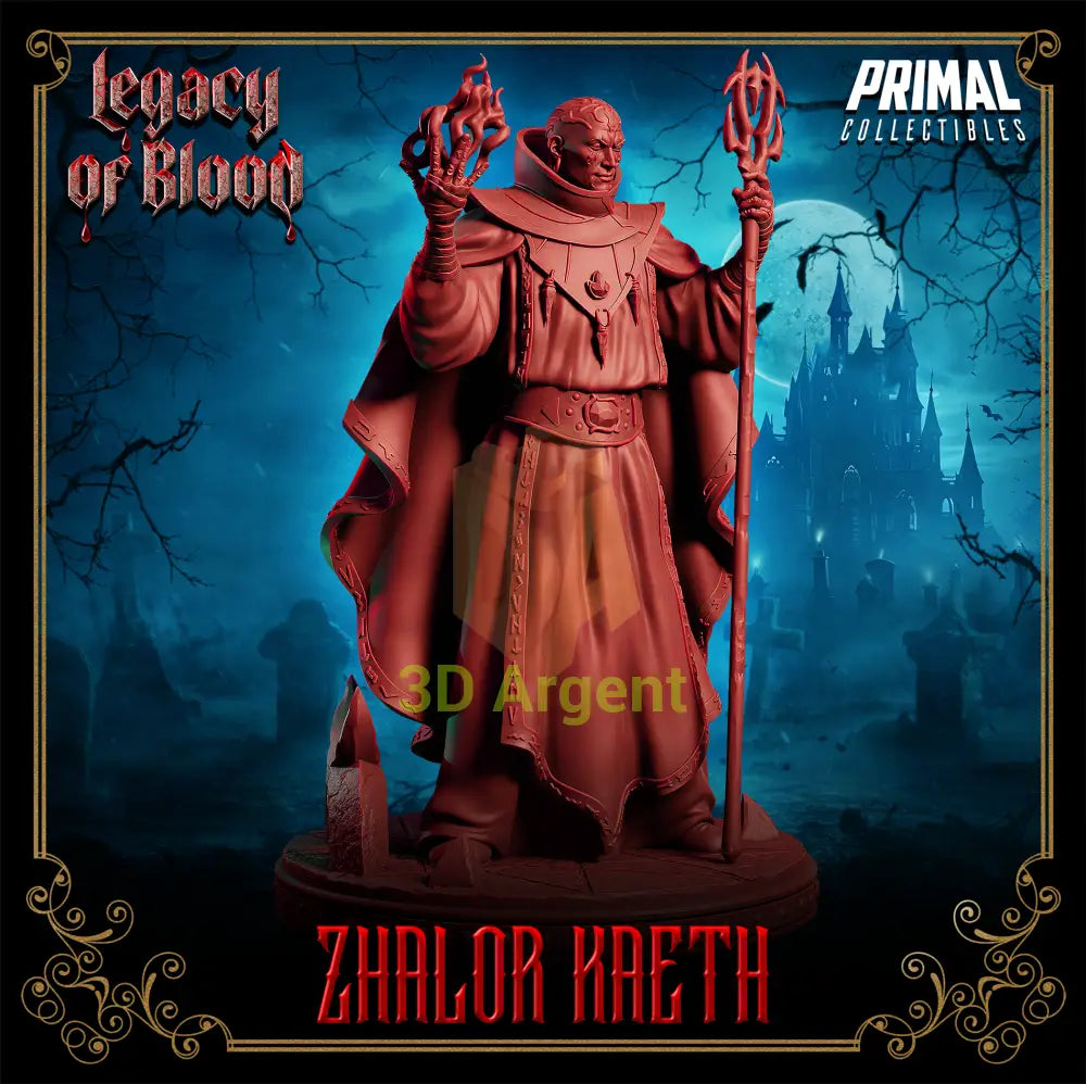 Wizard - Zhalor Kaeth Fantasy compatible D&D DragonLance Miniatures Primal Toys & Games:Wargames &