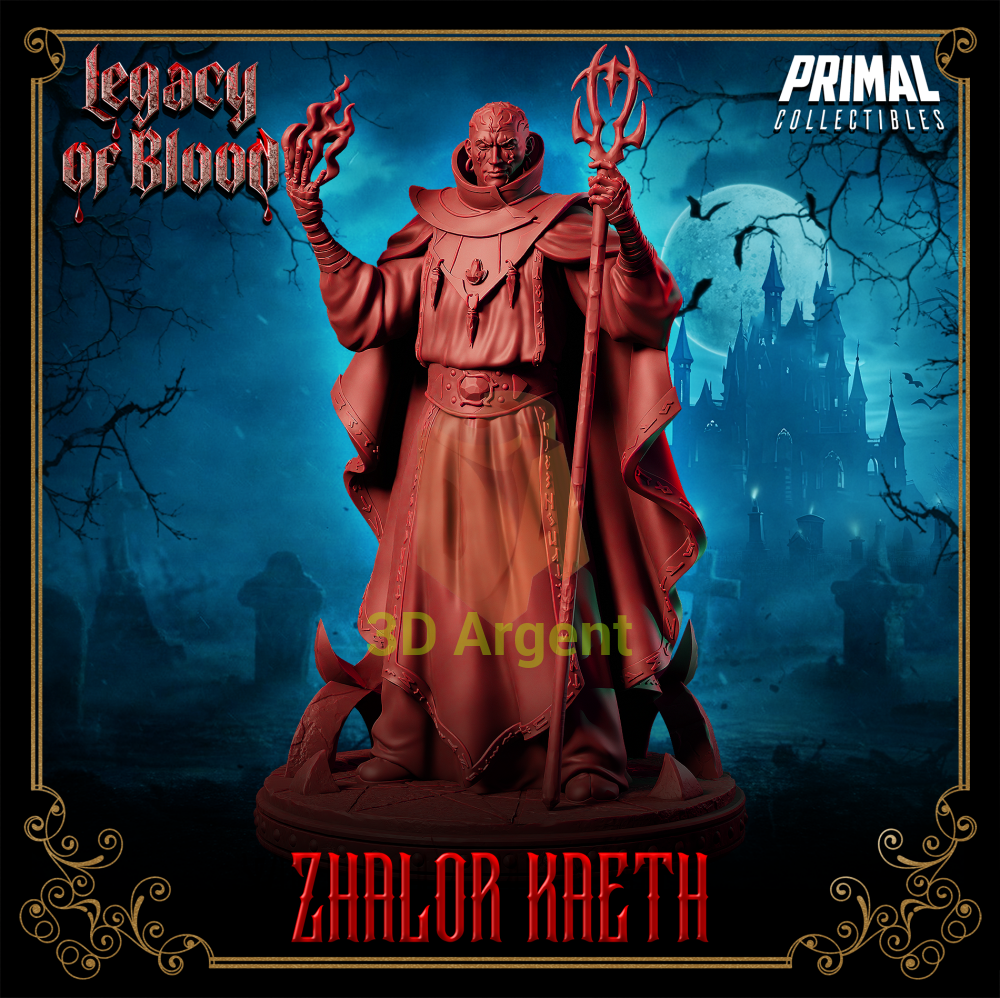 Wizard - Zhalor Kaeth Fantasy compatible D&D DragonLance Miniatures Primal Toys & Games:Wargames &