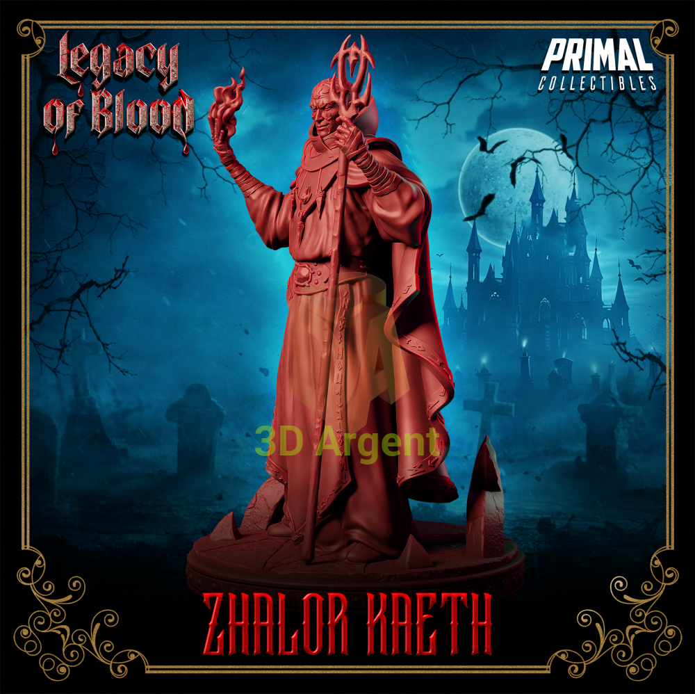 Wizard - Zhalor Kaeth Fantasy compatible D&D DragonLance Miniatures Primal Toys & Games:Wargames &