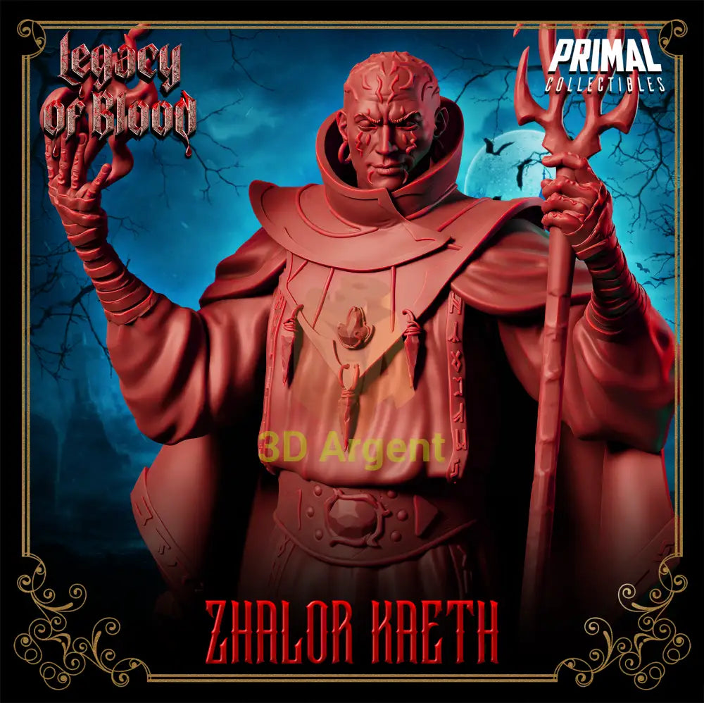 Wizard - Zhalor Kaeth Fantasy compatible D&D DragonLance Miniatures Primal Toys & Games:Wargames &