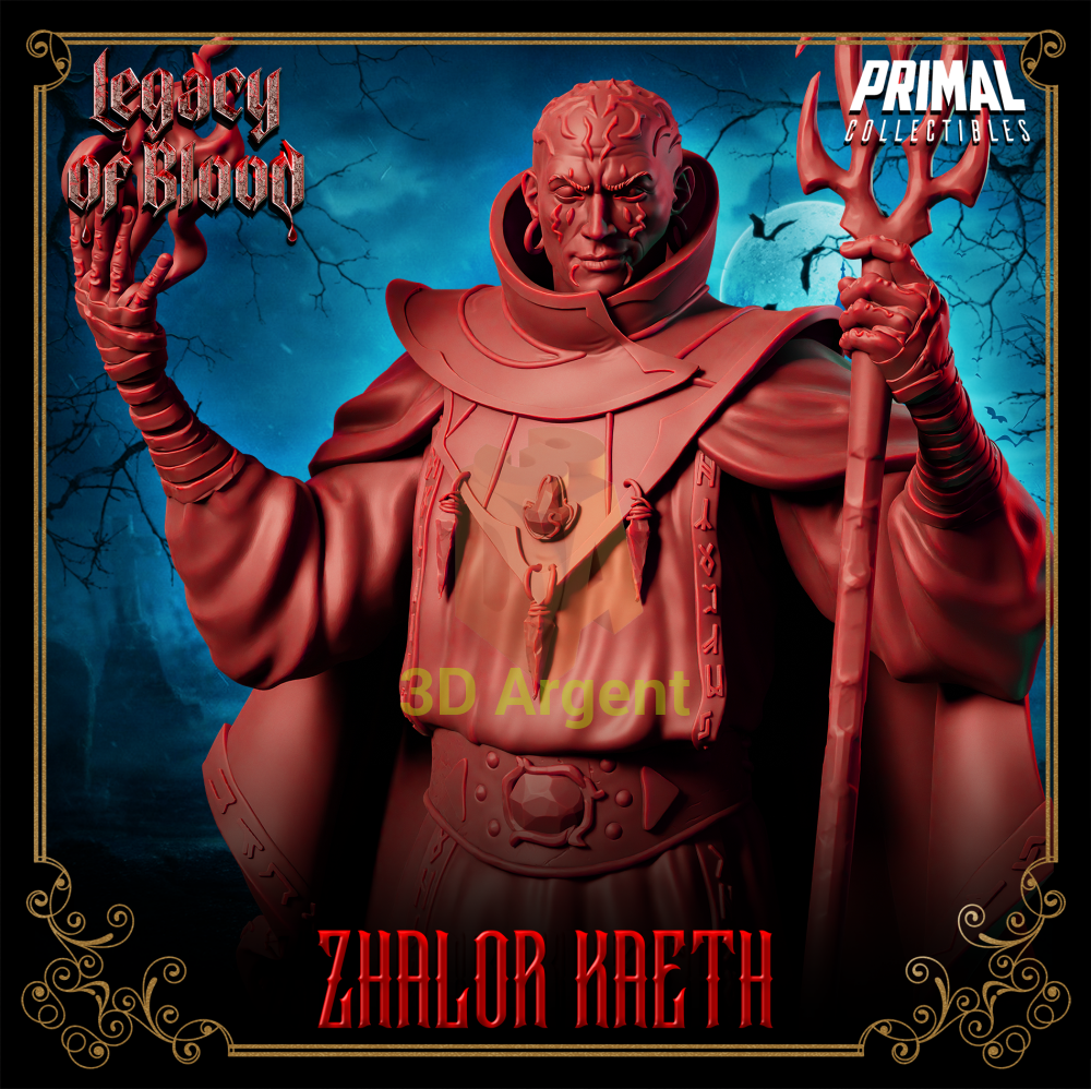 Wizard - Zhalor Kaeth Fantasy compatible D&D DragonLance Miniatures Primal Toys & Games:Wargames &